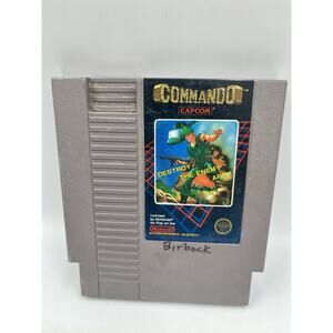 Commando Nintendo Entertainment System NES 1986 Authentic 5 Screw Cartridge